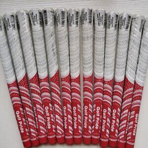 13Pcs Golf Pride Grips Set New MCC MultiCompound Whiteout Red white StandardSize